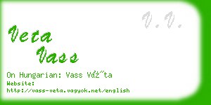 veta vass business card